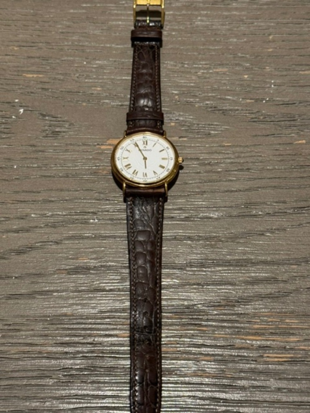 Movado Alligator Band Watch